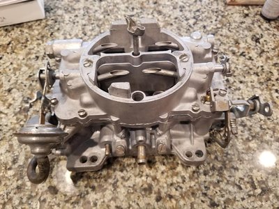 52852297_557633581384574_4843726497086701568_n.jpg (86.04 KiB) Viewed 34608 times Carter K3-6212 AFB rebuild complete. Removed all that nasty blue paint!